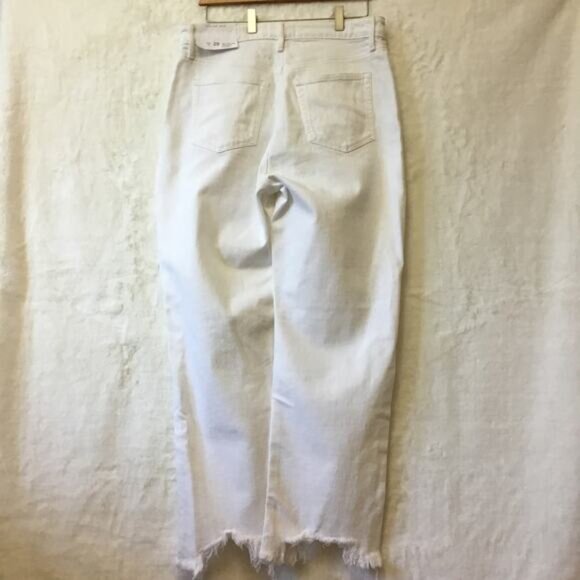 Loft White Curvy High Waist Straight Jeans - Picture 2 of 11